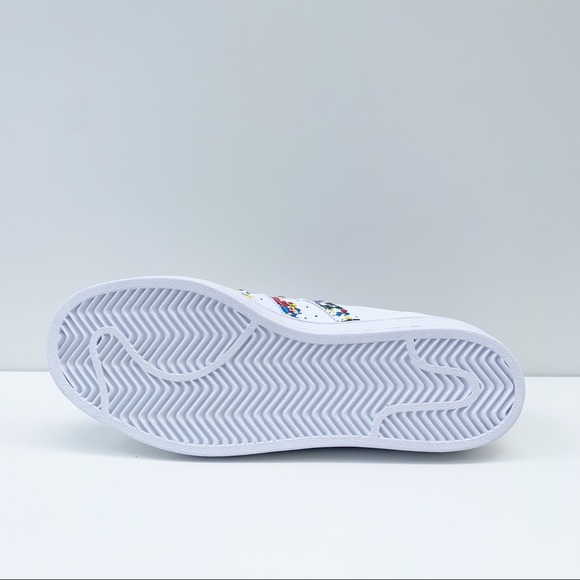 adidas SUPERSTAR SHOES Marble/Splash White/Gold - Picture 6 of 16